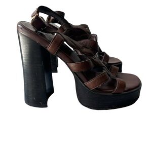 Leather Vintage Platforms 9